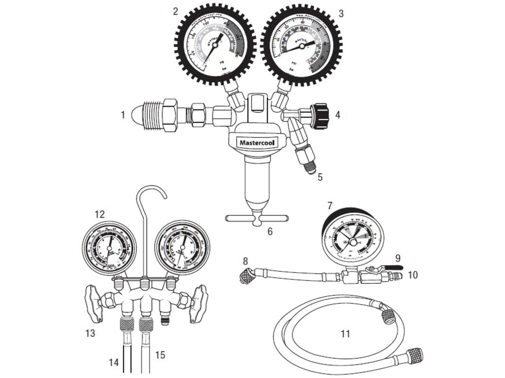 Mastercool 53020 Pressure Testing Regulator Kit TEquipment