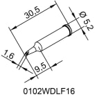 0102WDLF16 Dimensional Drawing
