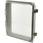 Allied Moulded AMHMI120CCL Metal Snap Latch Hinged Clear Cover 12x10 HMI Cover Kit