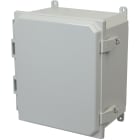 Allied Moulded AMP1206NL Nonmetal Snap Latch Hinged Solid Opaque Cover Wall Mount Enclosure Assembly