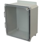 Allied Moulded AMU1206CCHF 12x10x6 NEMA 4X Fiberglass Enclosure