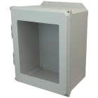 Allied Moulded AMU2060HW 20x16x10 NEMA 4X Hinged Screw Cover Window Foot Mount Fiberglass Enclosure