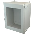 Allied Moulded AMU2060NLW Nonmetal Snap Latch Hinged Window Cover Wall Mount Enclosure Assembly