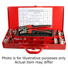 Burndy Y122CMR HYTOOL Hand Operated Ratchet Crimper for #12-2 AWG CU, Standard Barrel Connectors and Case