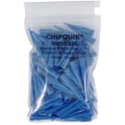 Chip QuikSMDC-22G Dispensing Needles / Syringe Tips 100 Pack Conical Plastic - 22 Gauge Color Blue