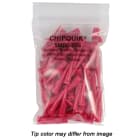 Chip QuikSMDC-25G Dispensing Needles / Syringe Tips 100 Pack Conical Plastic - 25 Gauge Color Red
