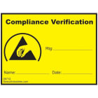 Desco 06712 - Compliance Verification Label