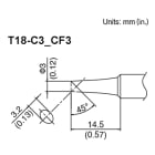 Hakko T18-CF3 - Dimensional Drawing