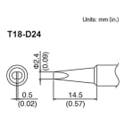 Hakko T18-D24 - Dimensional Drawing