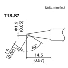 Hakko T18-S7 - Dimensional Drawing