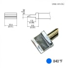 Hakko T31-011401 - Spatula Blade Tip Dimension