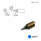 Hakko T31-01WD08 - Chisel Tip Dimension