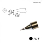 Hakko T31-02I - Conical Tip Dimension