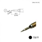 Hakko T31-02SBL - Conical Tip Dimension