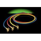 Hilmor H72BVES3 72" Refrigeration Hoses with Ball Valve Ends – Set of 3