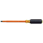 Klein Tools 602-8-INS 8" Round-Shank Screwdriver, 3/8" Cabinet Tip, Insulated