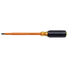 Klein Tools 6037INS 7" Round-Shank Screwdriver, Insulated, 2 Phillips Tip
