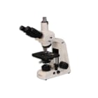 Meiji Techno MT4300H Halogen Trinocular Brightfield Biological Microscope Left Side Angle View