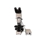 Meiji Techno MT8100EH Halogen Ergo Trino Incident Transmitted Light BF Microscope Front View
