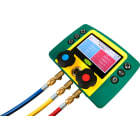Refco REFMATE-2 - Digital 2 way manifold hoses connected view