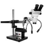 Scienscope CMO-PK5E-DPL-S E-Series 0�-45� Tilting Head on "Single Arm Boom Stand" with Fiber Optic Dual Pipe Light