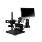 Scienscope MAC2-PK5-AN-D Macro Zoom Lens w/ HD Camera & Montior Combo on Dual Arm Boom Stand with Fiber Optic Right Light