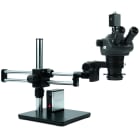 Scienscope NZ-PK9-LED-ESD ESD Safe NZ Stereo Zoom Trinocular Body on Dual Arm Boom Stand with USB2.0 Camera & LED Ring Light