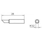 Weller XNTCC 45 - XNT Series Soldering Tip Dimensions