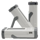 The PSA Series II can be used vertically, as well as horizontally or on its tilt stand