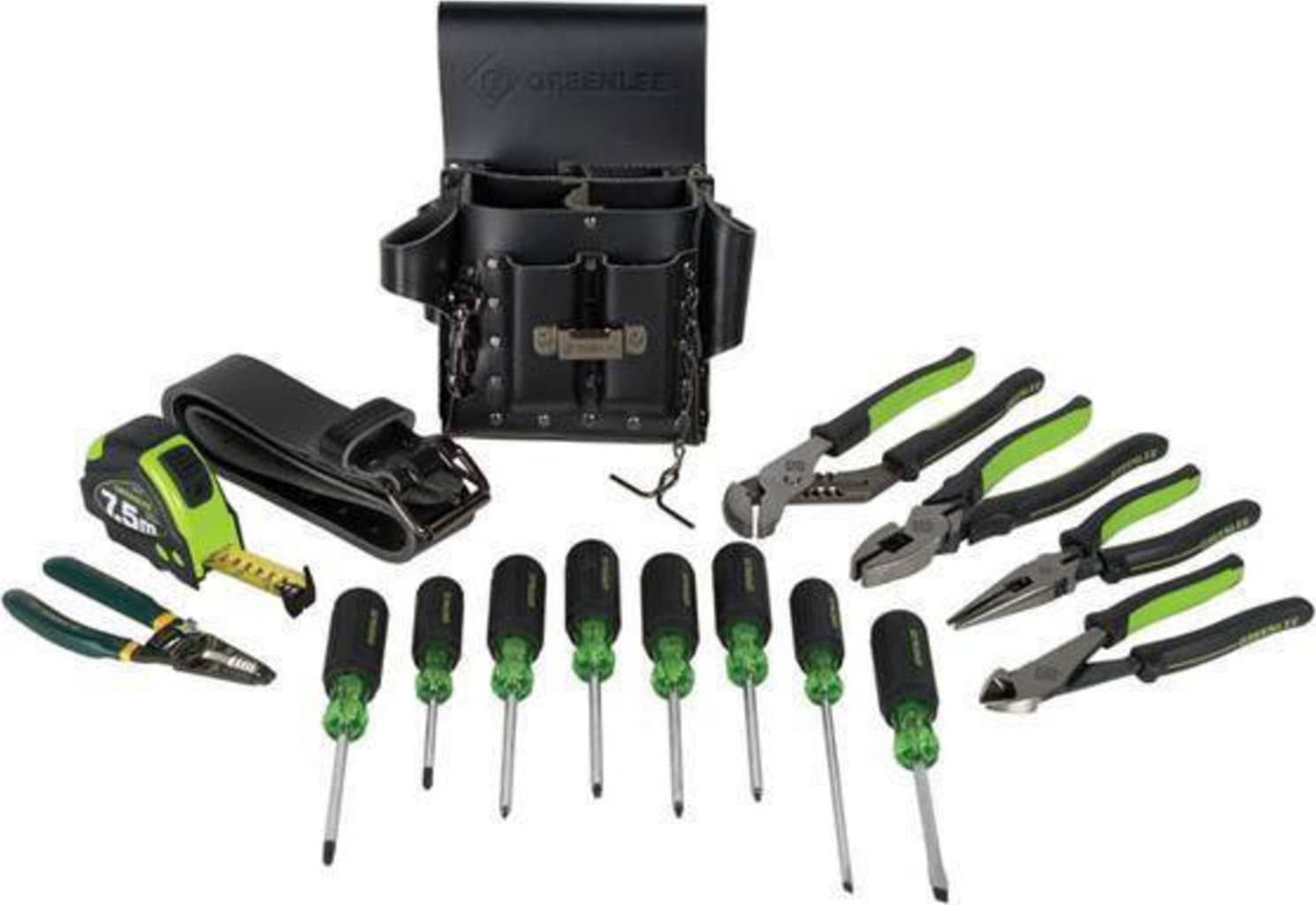 Greenlee 0159-24 16-piece Electrician’s Tool Kit - Metric