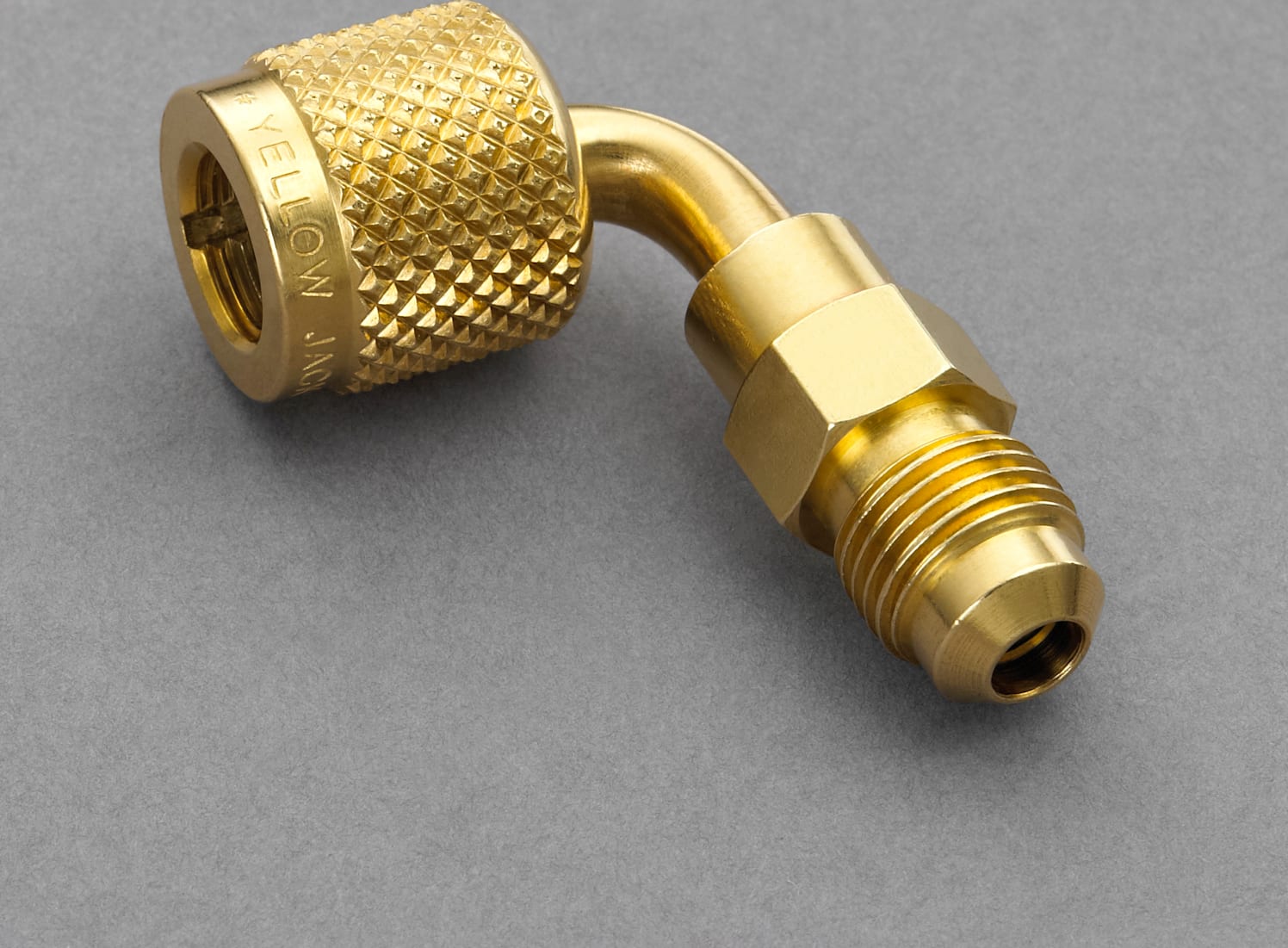 Yellow Jacket 19222 1/4" Quick Coupler 90 Degree x 5/16" Male Flare