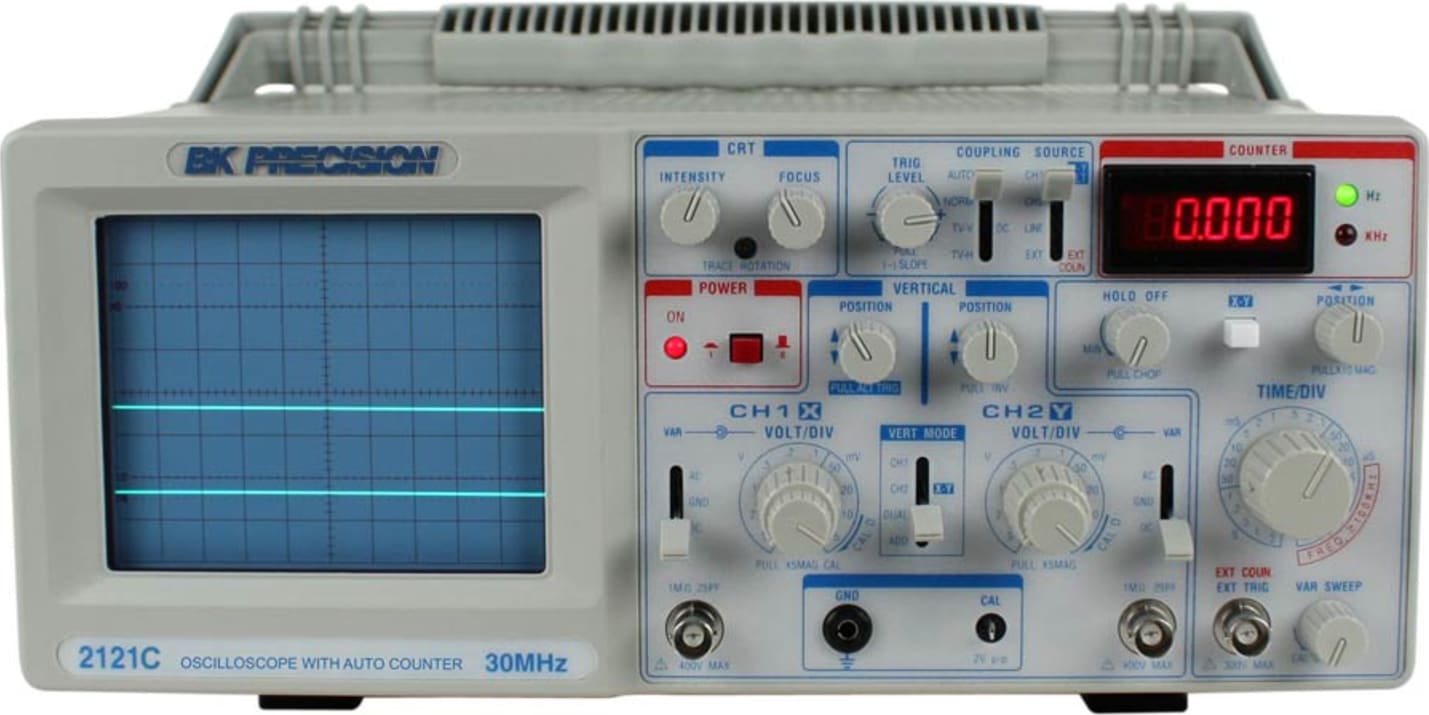 BK Precision 2121C - 30 MHz Analog Oscilloscope with Frequency Counter