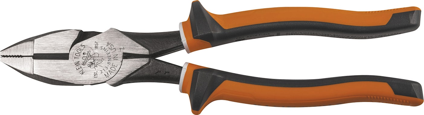 Klein Tools 2139NEEINS 9" High-Leverage Insulated Side-Cutting Pliers, Slim Handle
