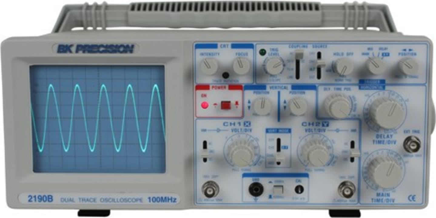 BK Precision 2190B - 100 MHz Dual Trace Analog Oscilloscope