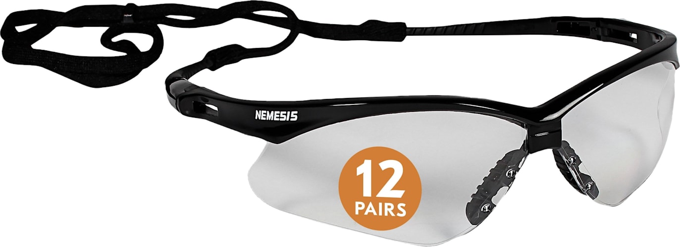 Kimberly-Clark 25676 - KleenGuard Nemesis Safety Glasses, Black