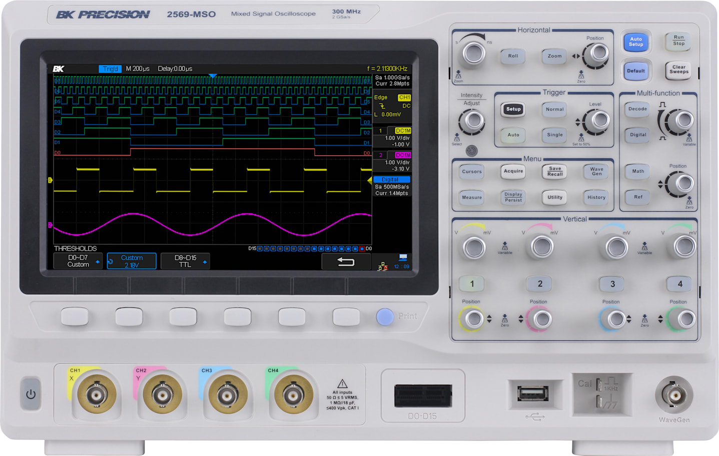 BK Precision 2569-MSO Mixed Signal Oscilloscope