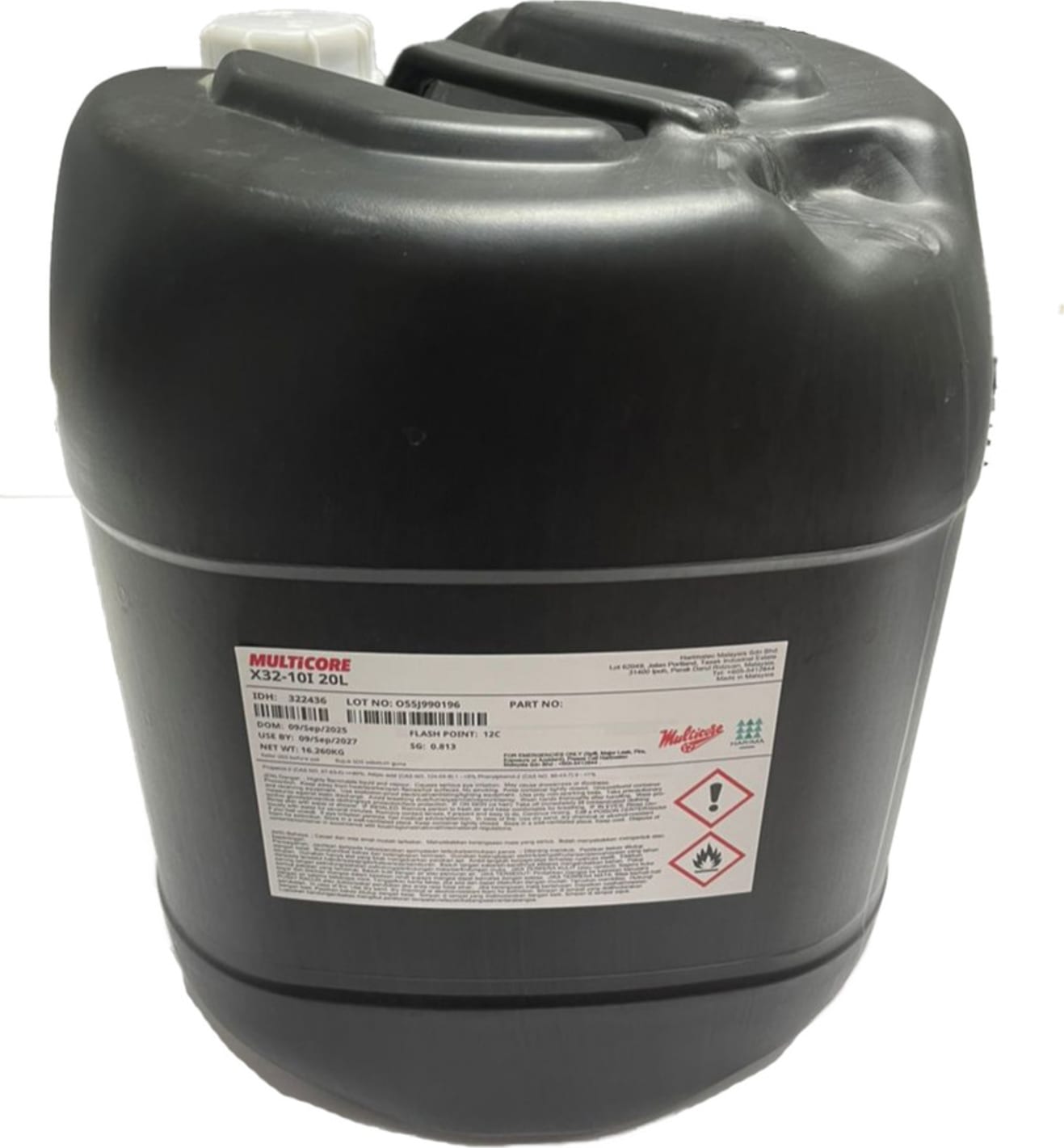 Multicore 322436 Solder Flux, X32-10i Halogen-Free, No-Clean, 20L