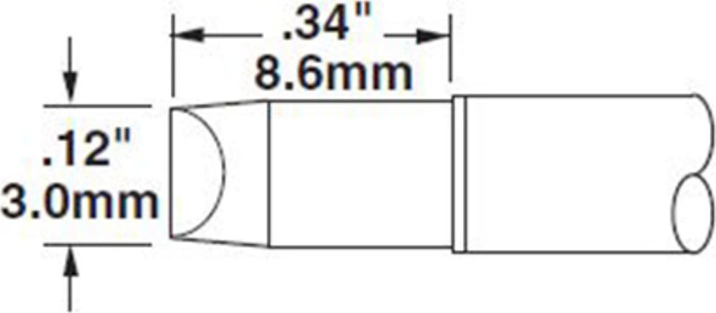 Metcal STTC-503 - Cartridge, Chisel