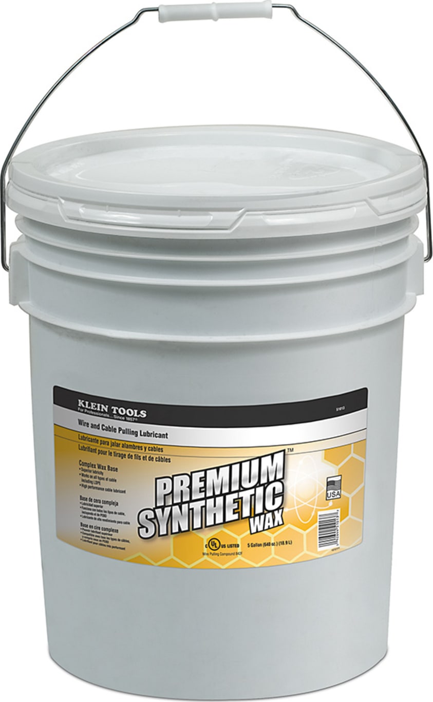 Klein Tools 51013 Premium Synthetic Wax, Five-Gallon Bucket