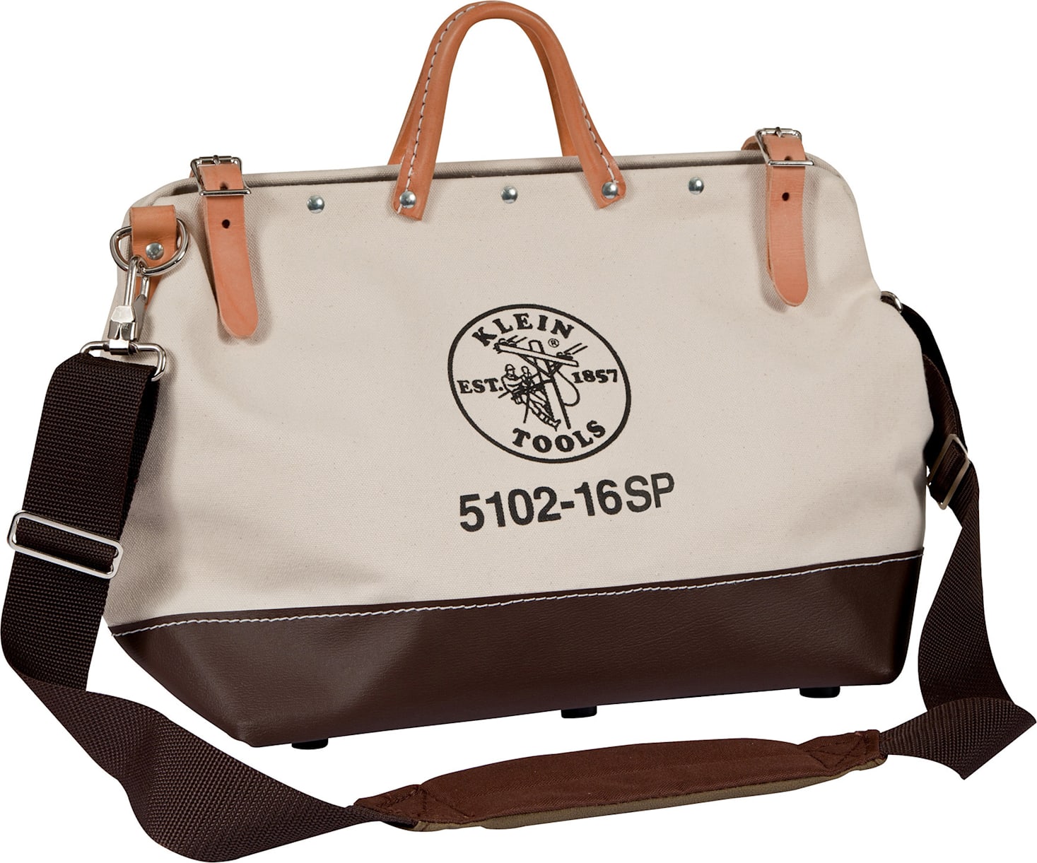 Klein Tools 5102-16SP 16" (406 mm) Deluxe Canvas Tool Bag