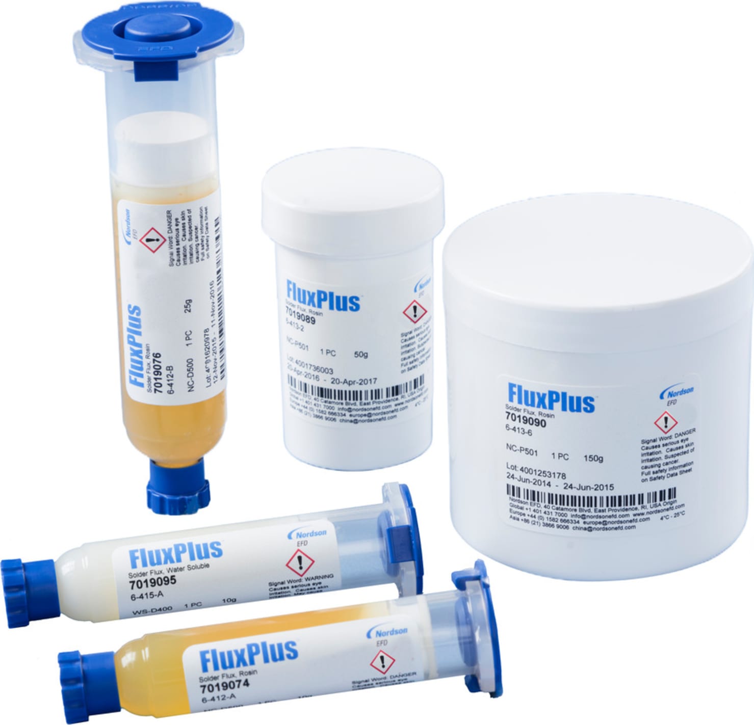 Nordson EFD 7019074 Flux Paste, No-Clean, FluxPlus 6-412-A, 10cc