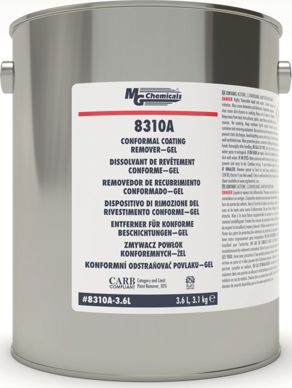 MG Chemicals 8310A-3.6L Conformal Coating Stripper, Gel, 3.6 L | TEquipment