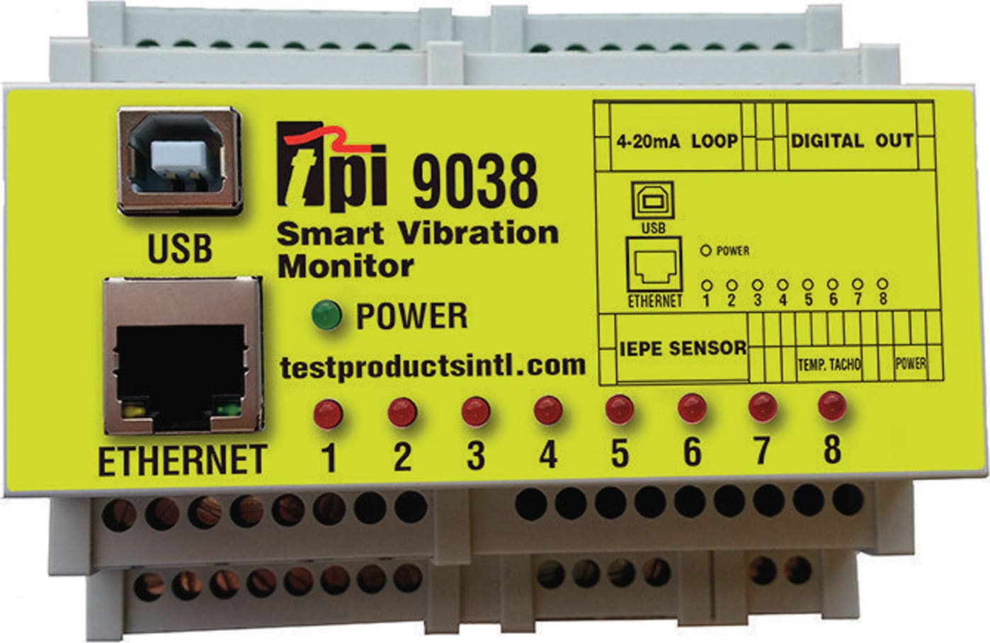 TPI 9034 and 9038 Smart Vibration Monitor