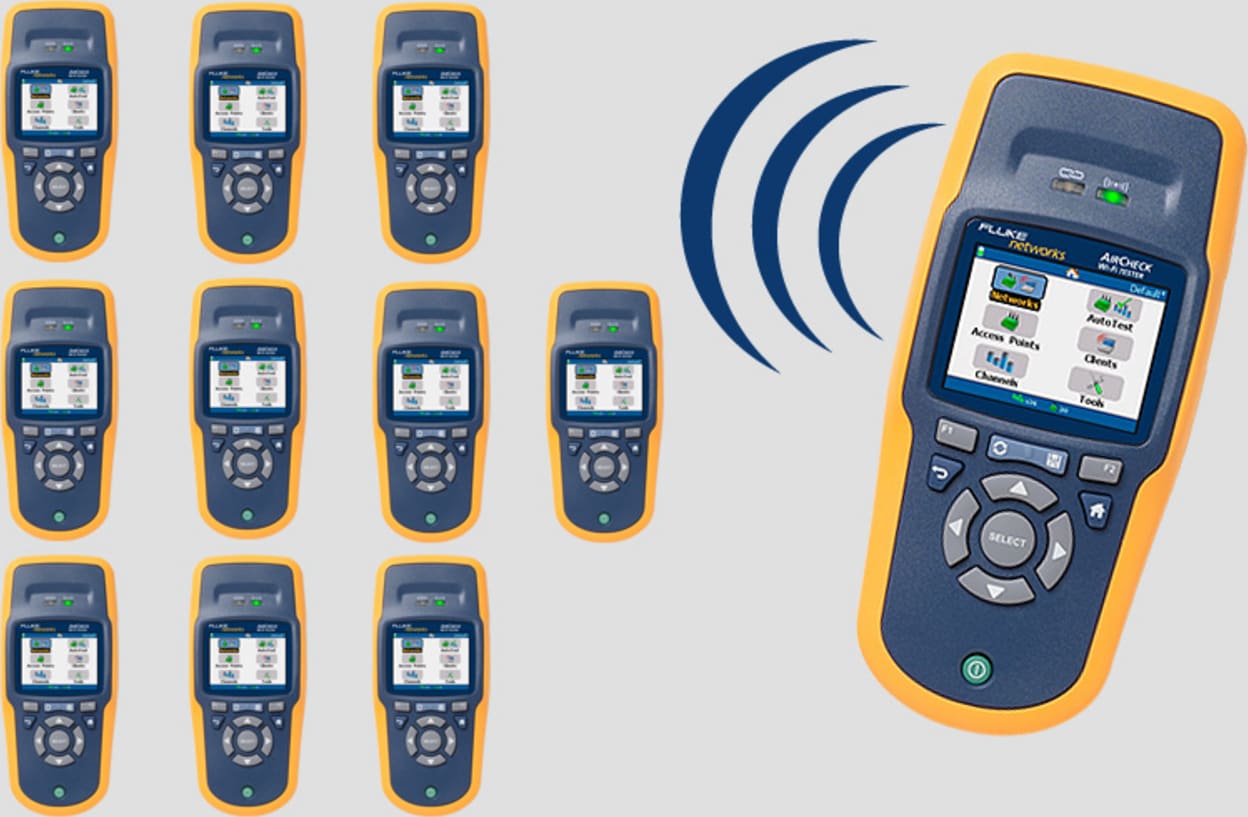 NetScout ACK-10Pack 11 Total AirCheck Testers PLUS 11 FREE Directional Antennas