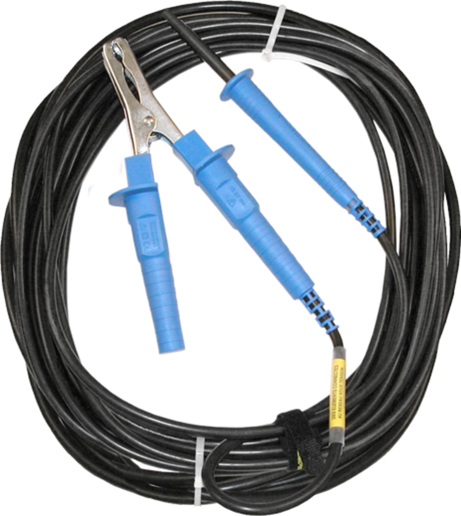 AEMC 2151.22 - One Shielded Safety Lead (Blue) with Hippo Clips, 45ft