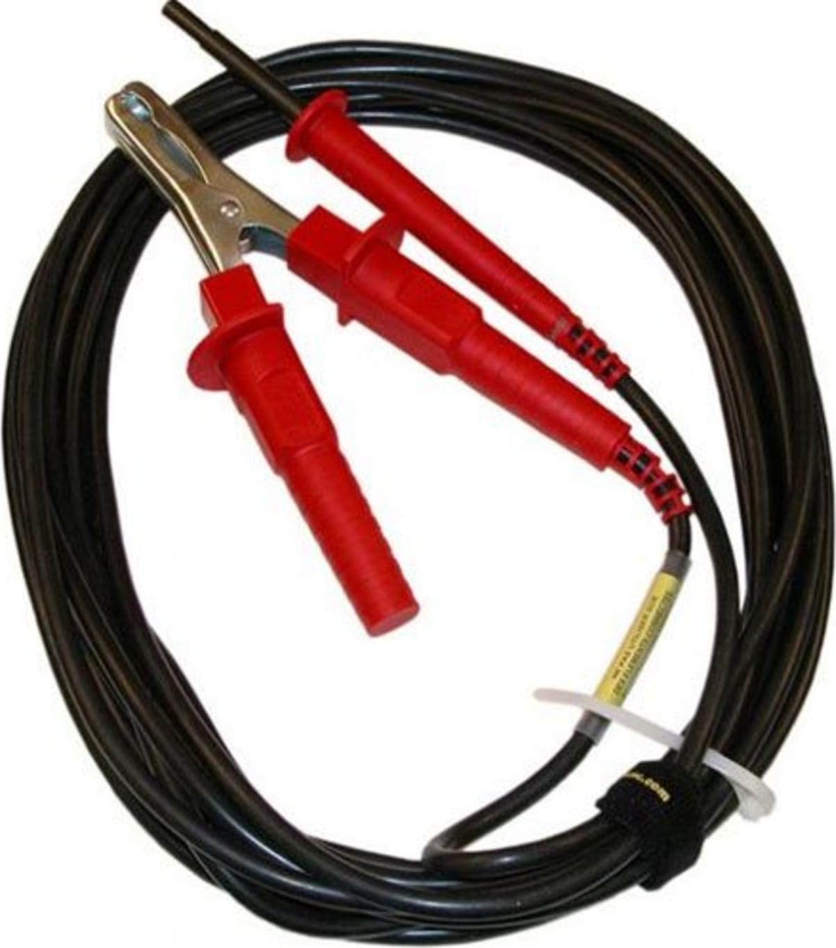 AEMC 2151.26 Lead One Shielded Safety Lead (Red) 65 ft with Hippo Clips (15kV)