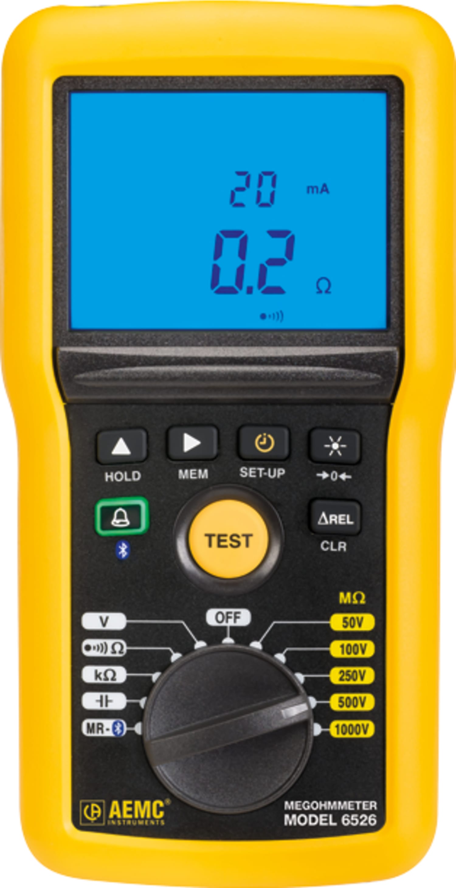 AEMC 6526 - Digital/Analog Megohmmeter (Bluetooth w/ DataView Software)