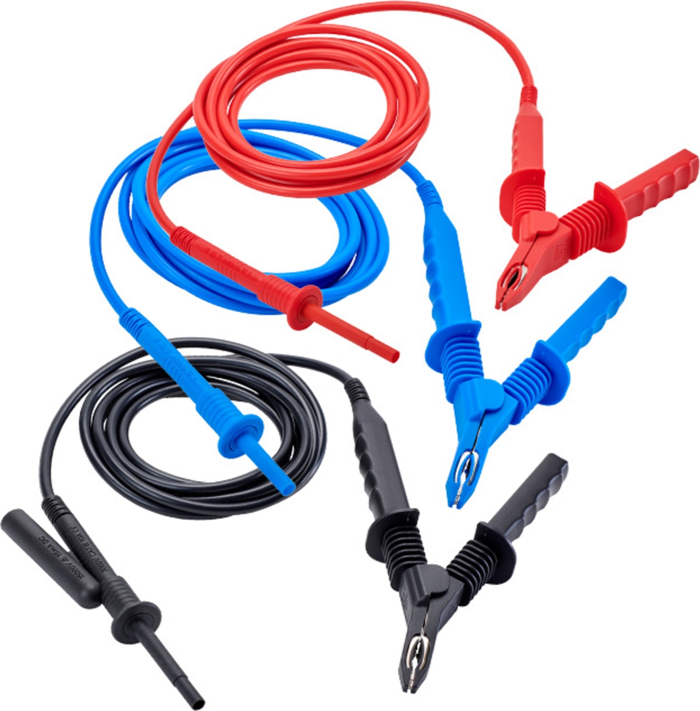 AEMC 2151.33 - Set of 3 Leads, Color-Coded 5kV Safety with Clips for Modes 5050/5060/5070/6505 (45 ft)