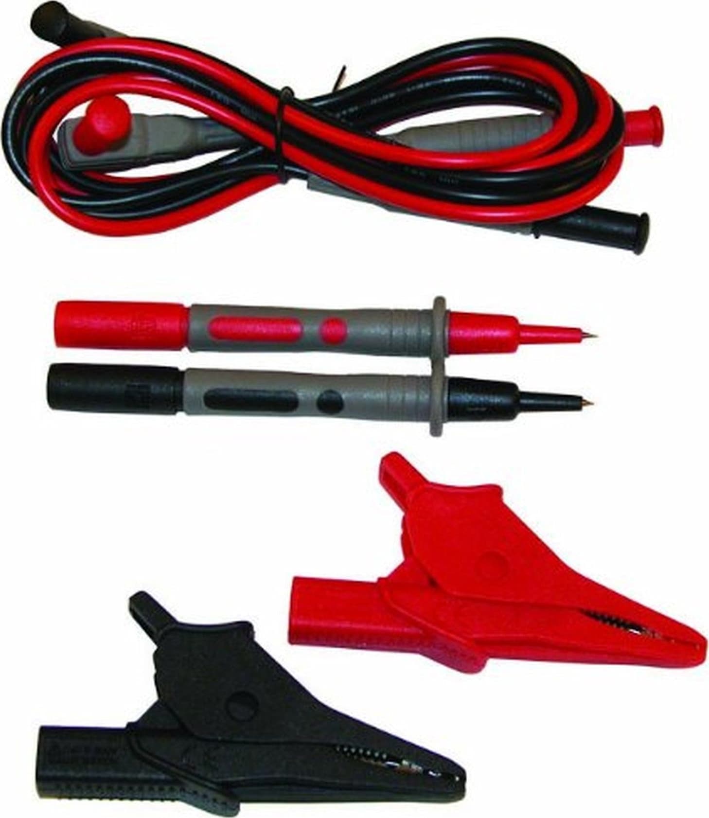 AEMC 2152.01 Lead Set of 2, Color-Coded 4 ft (Red/Black)