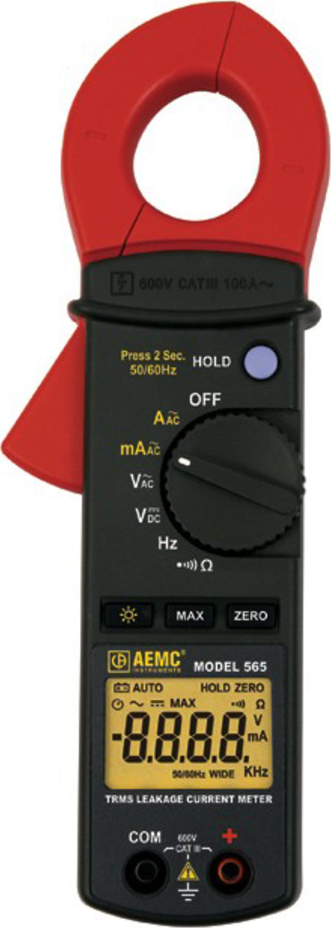 AEMC 565 TRMS Clamp-On Leakage Current Meter